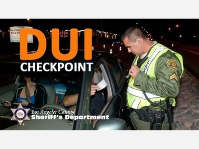 No Arrests Made at Last Fridays DUI Checkpoint